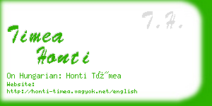 timea honti business card